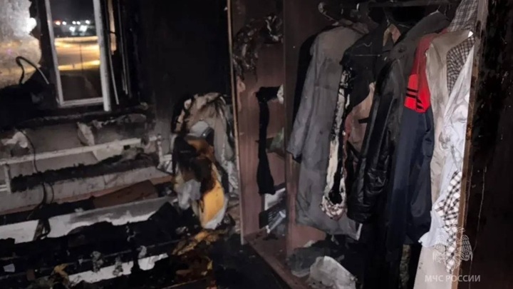 В Красноярском крае человек погиб на пожаре, вспыхнувшем из-за удлинителя